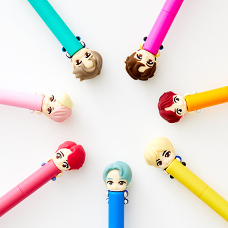 BTS TinyTAN Figure Toothbrush 5pcs Set (with Magnetic Wall Holder) | Easy Magnetic Wall Holder | High Quality Figure | More Easy Brushing with Soft Bristle