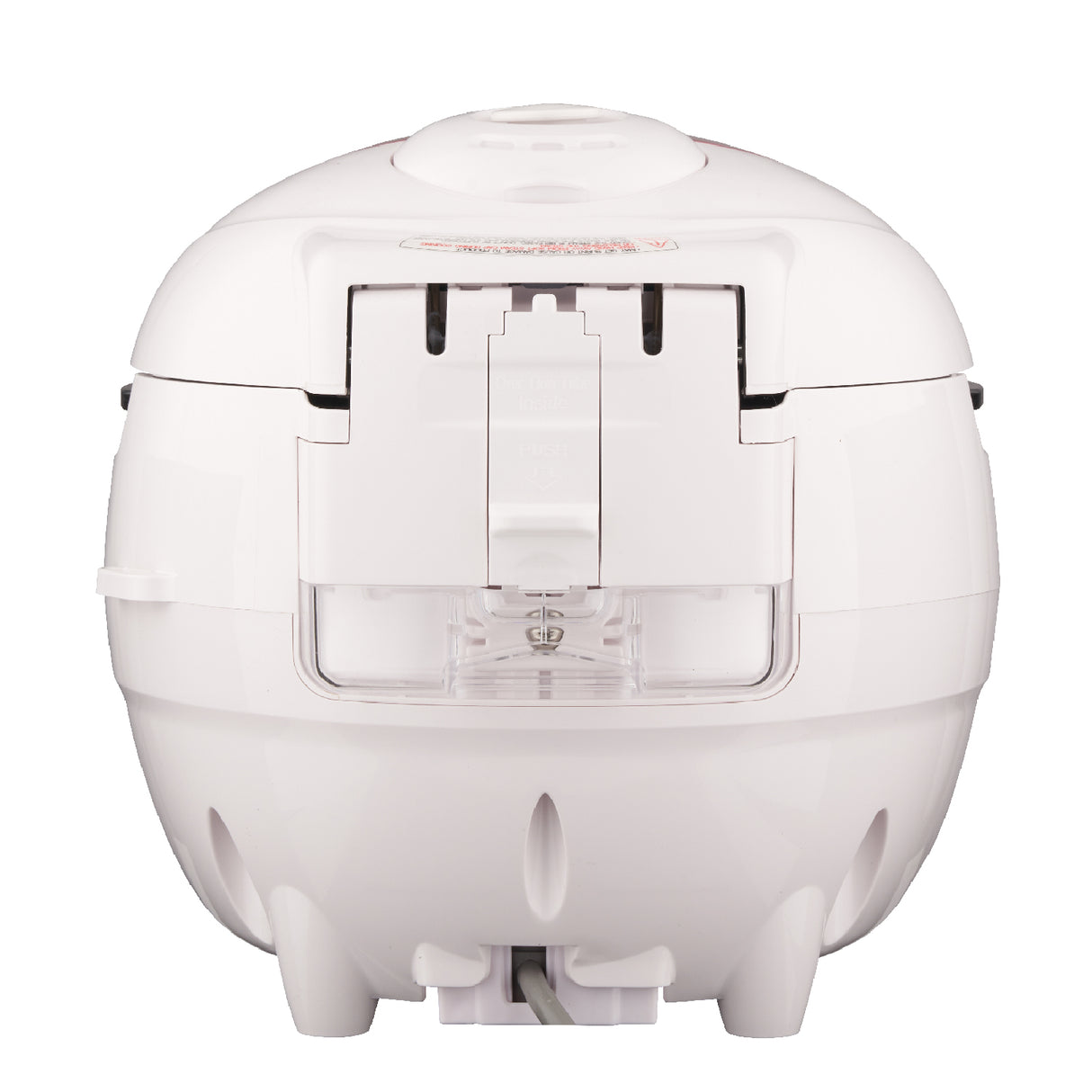 Back of CUCKOO Pressure Rice Cooker 6cup CRP-N0681F