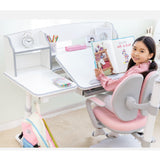 A girl is using Luna Lab Kids Desk 103