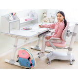 A girl is using Luna Lab Kids Desk 103