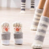 Cat Table Foot Socks Chair Leg Covers Floor Protectors Knitting Sock