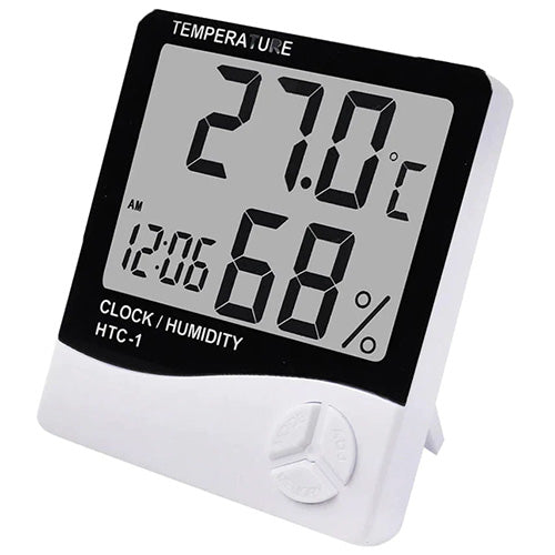 Digital Thermometer Hygrometer with LCD display, Temperature and Humidity Measuring Device