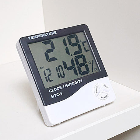 Digital Thermometer Hygrometer with LCD display, Temperature and Humidity Measuring Device