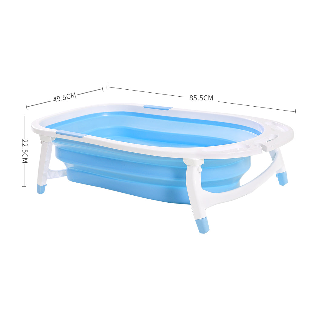 Baby Bath Tub Infant Toddlers Foldable Bathtub Folding Safety Bathing Shower