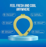 IDEAKOKO Icy Cool Neckband. Wearable Cooling Neck Wrap for Hot Weather, Construction, Walking, and More! Freezes at Room Temperature. No Condensation Or Water Droplets