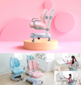 Luna Lab Children's Chair for Healthy Position - Pink & Blue