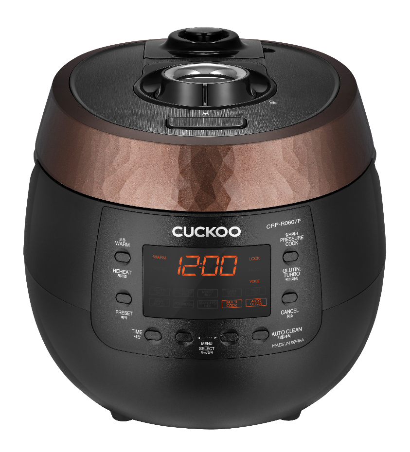 Front of Cuckoo Pressure Rice Cooker 6 Cups CRP-R0607F