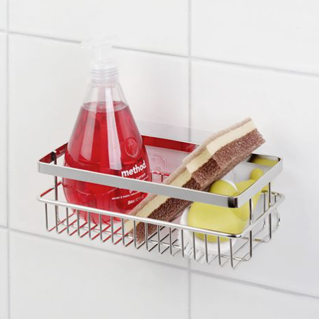 Spider Loc Adhesive Wall-Mounted Shower Basket_Mini