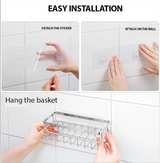 Spider Loc Adhesive Wall-Mounted Shower Basket_Mini