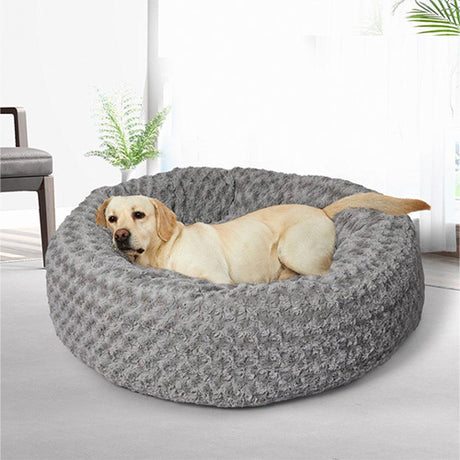 PaWz Calming Dog Bed Warm Soft Plush Pet Cat Cave Washable Portable