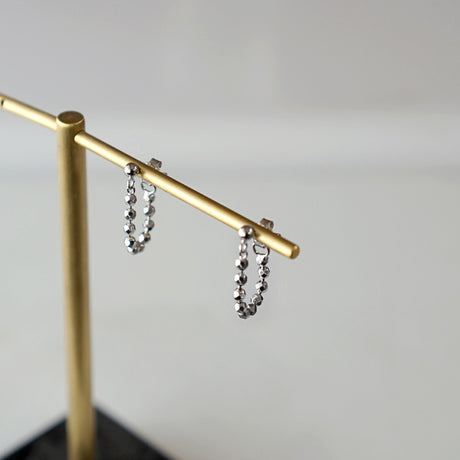 Multi Ball Hoop Earrings