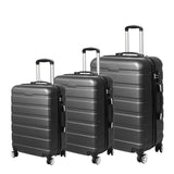 Slimbridge Luggage Suitcase Trolley 3Pcs set Travel Packing Lock - Dark Grey