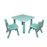 BoPeep Kids Table and Chairs Children Furniture Toys Play Study Desk Set Green