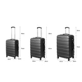 Slimbridge Luggage Suitcase Trolley 3Pcs set Travel Packing Lock