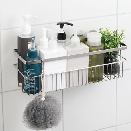 Spider Loc Adhesive Wall-Mounted Shower Basket_Large