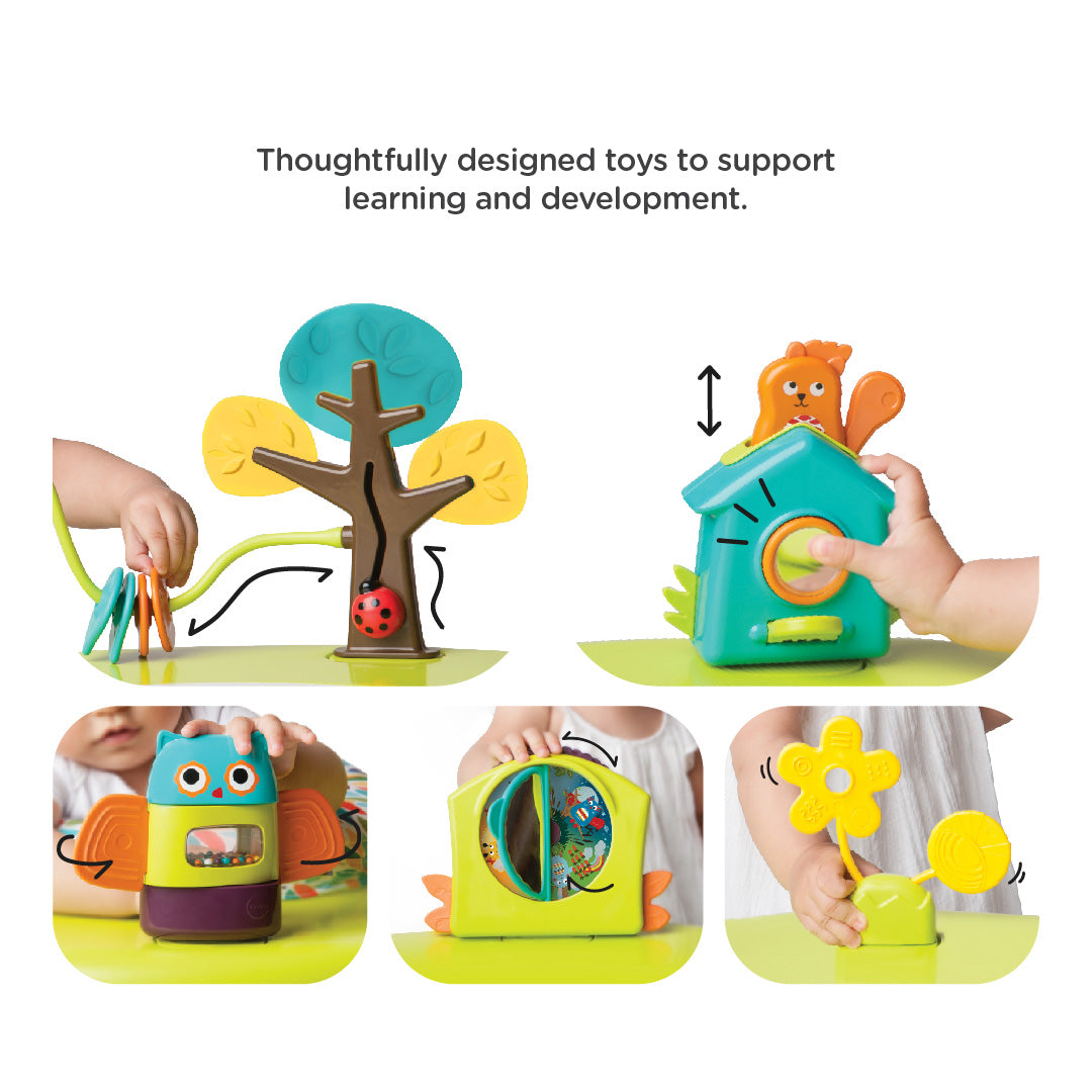 Oribel PORTAPLAY FOREST FRIENDS ACTIVITY CENTER + STOOLS COMBO