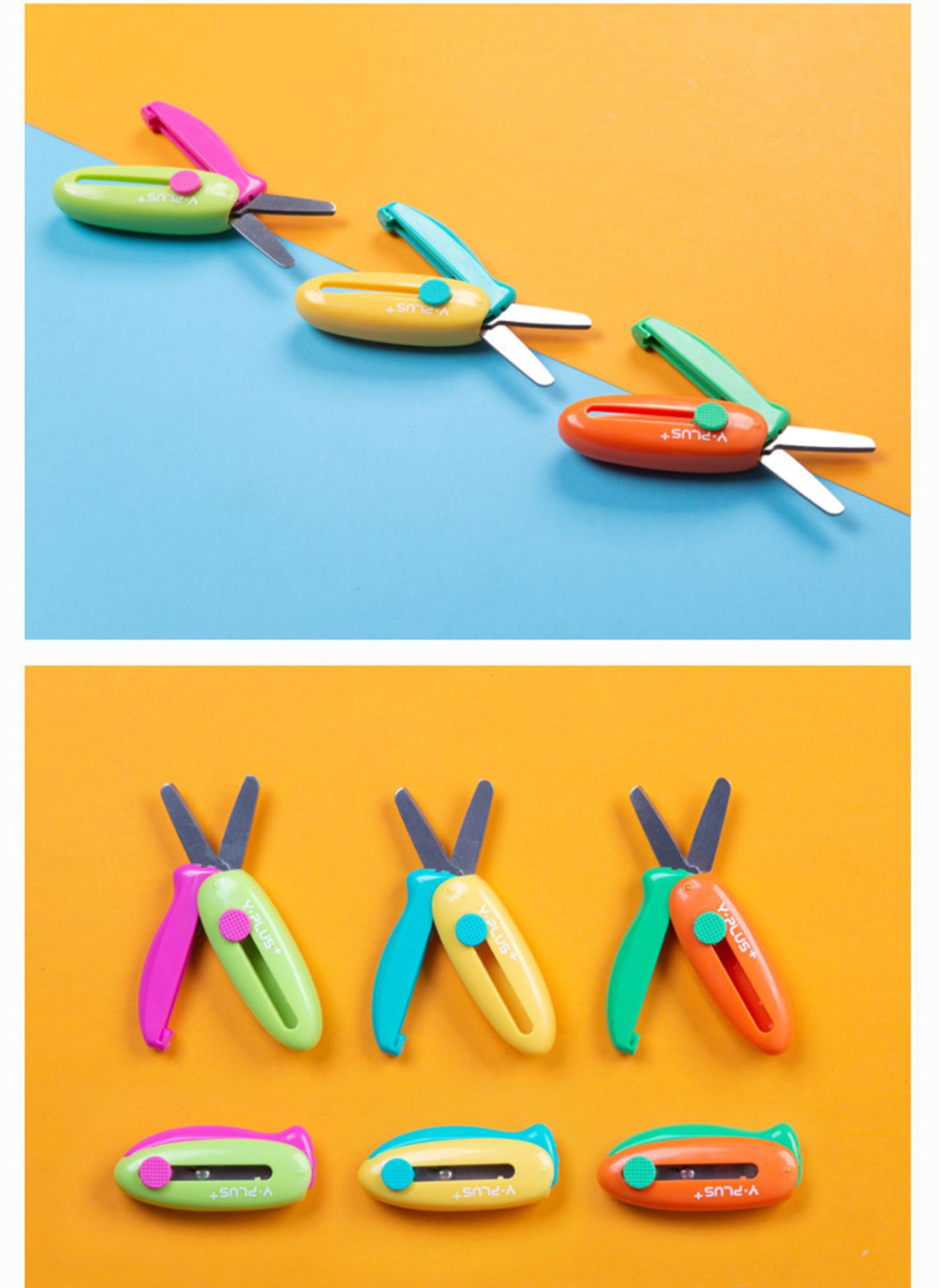 YPlus Cuckoo Spring-Action pocket Scissors