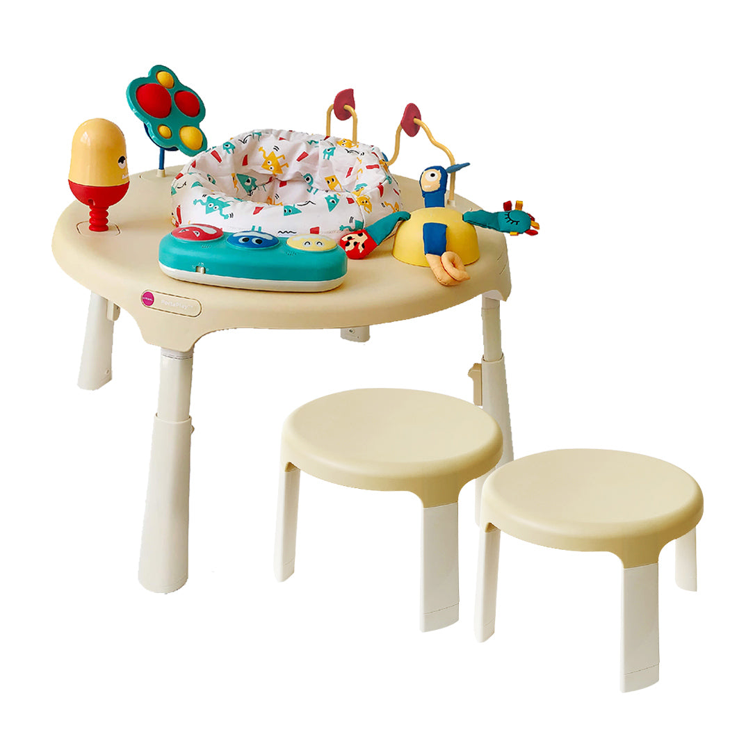 Oribel PORTAPLAY STAGE-BASED ACTIVITY CENTER - MONSTERLAND ADVENTURES + STOOLS COMBO