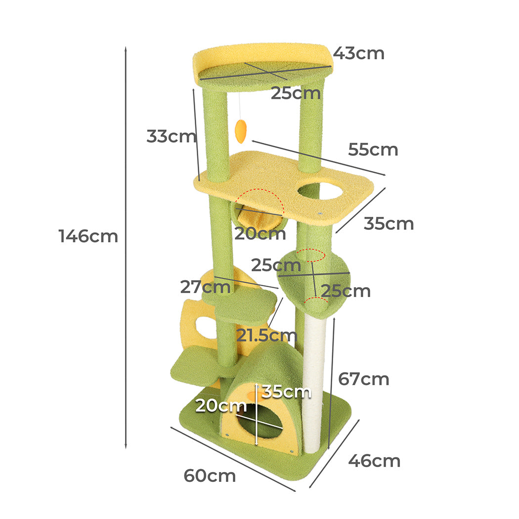 PaWz Cat Tree Kitten Furniture Condo Scratching Post Scratcher Multi-Level