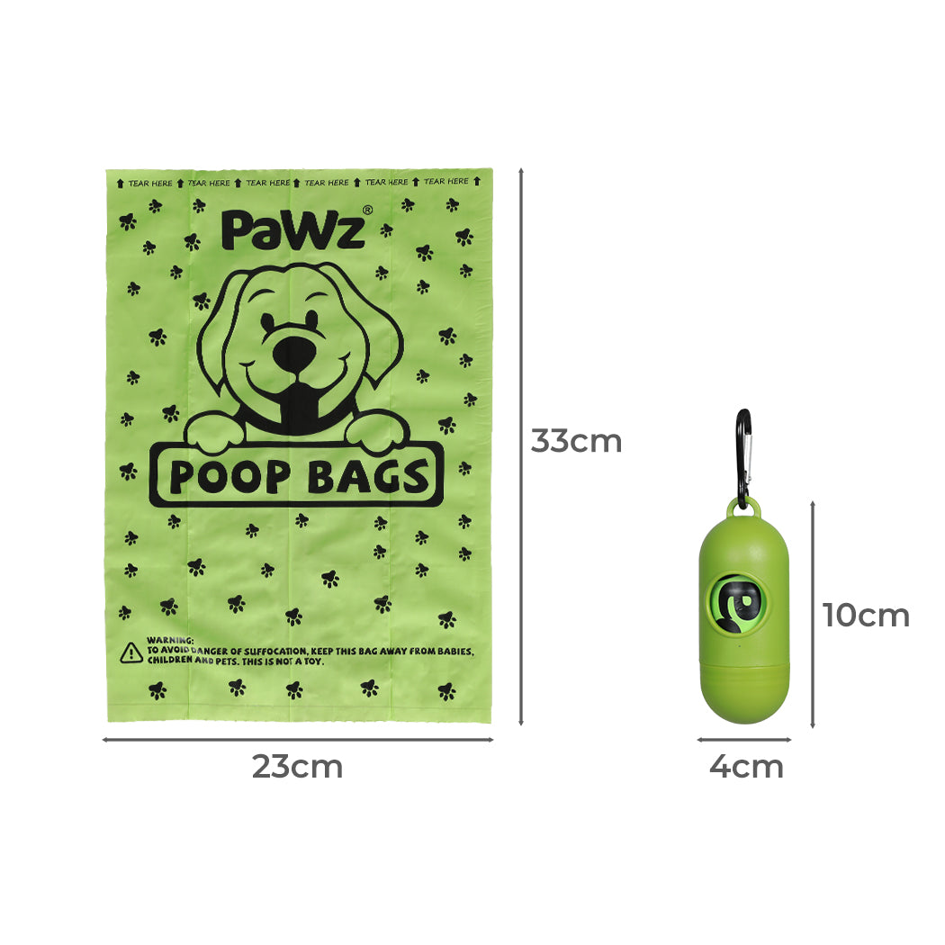 PaWz 100% Compostable Biobased Dog Poop Bag Puppy Holder Dispenser Clean